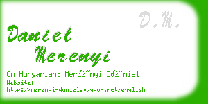 daniel merenyi business card